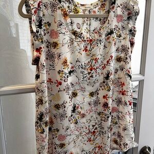 Floral Women's Blouse 3 Shirt Bundle Small